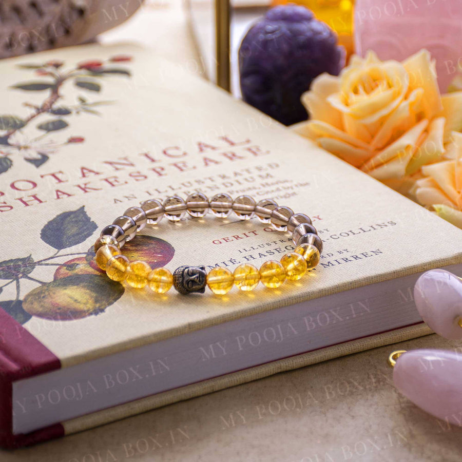 Tennis Bracelet Set with 21 Carats of Citrine Gemstones - Golden  Enchantment | NOVICA
